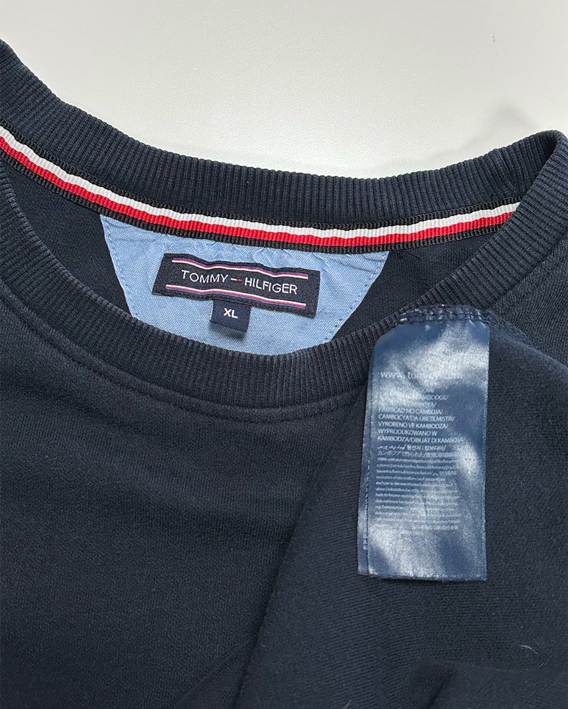 타미힐피거 맨투맨 네이비 상품이미지3