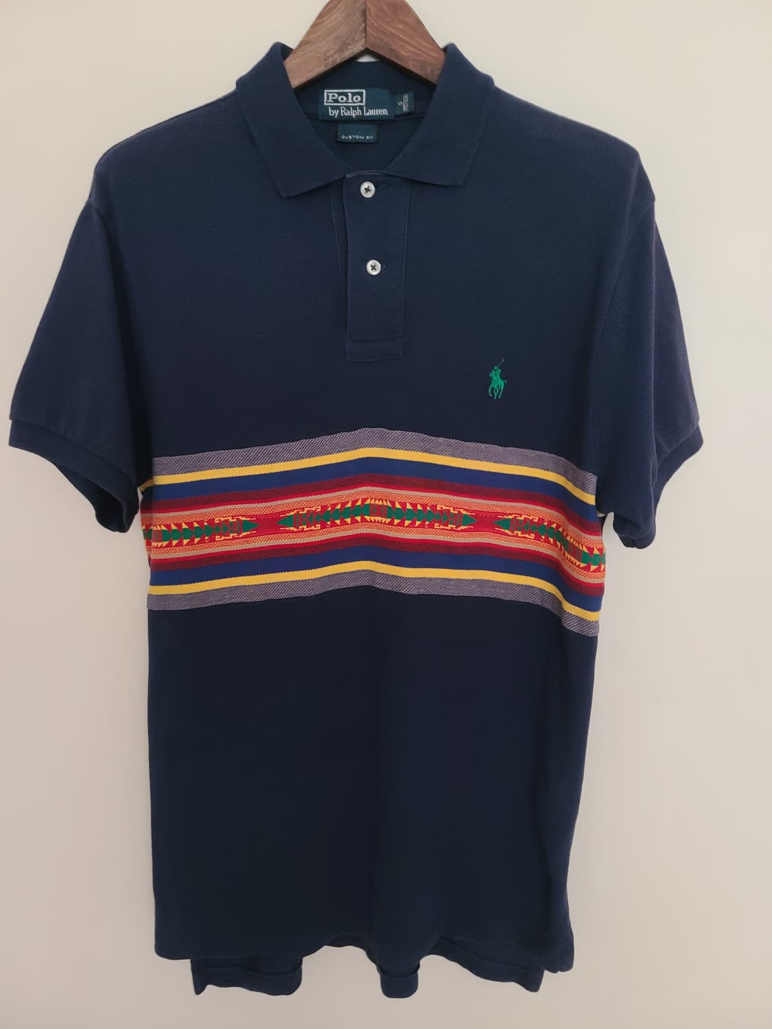 폴로 랄프로렌 2019ss  인디안 자가드 칼라 피케티셔츠 상품이미지1