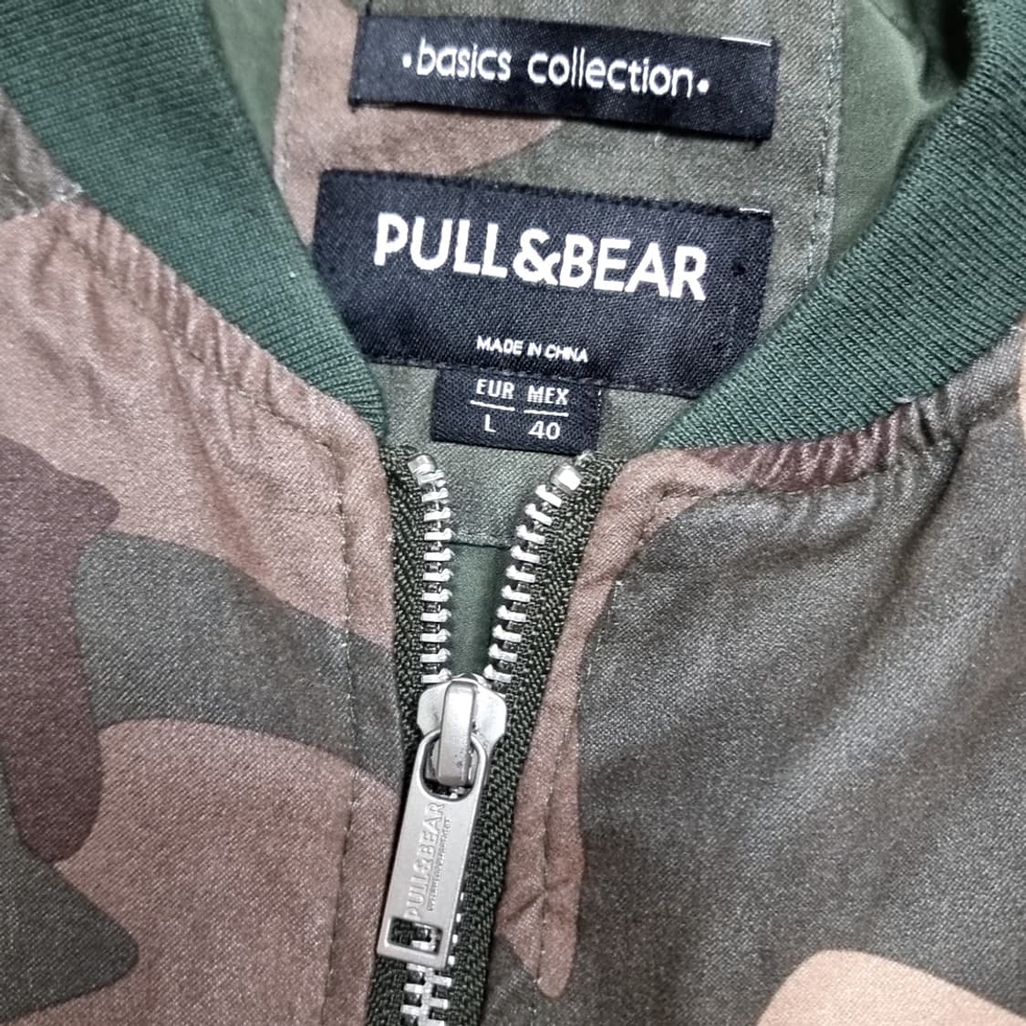 풀앤베어 카모플라쥬 봄버 ma-1자켓(L) 상품이미지3