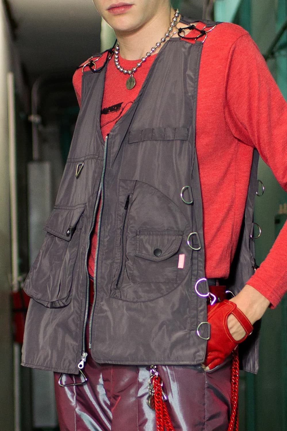 homme boy Adjustable 옴므보이 스트링 멀티 베스트 조끼 상품이미지1