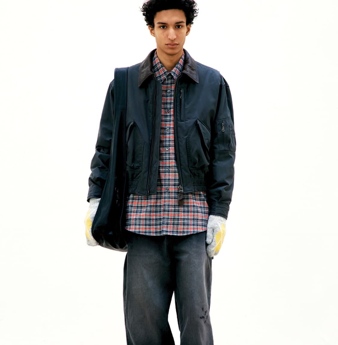 쿠어 레더 카라 MK3 플라이트 점퍼 (25FW) 상품이미지1