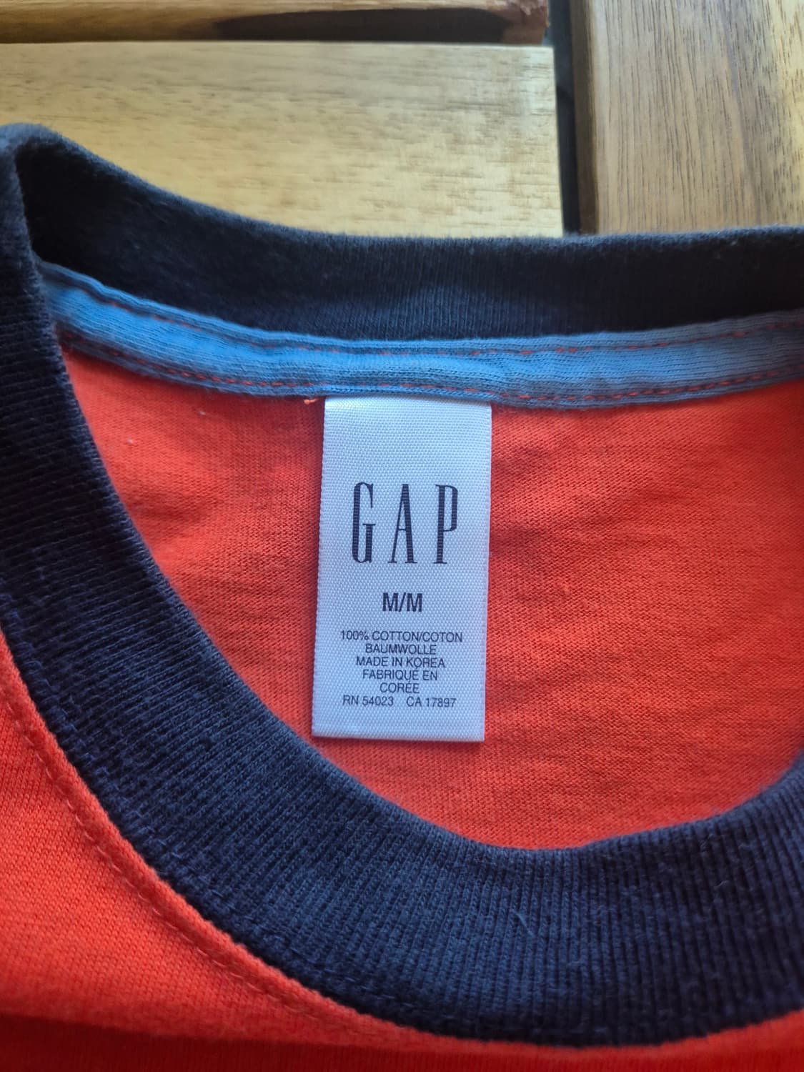 Gap 올드갭 아치로고 링거 티셔츠 Made in Korea 상품이미지3
