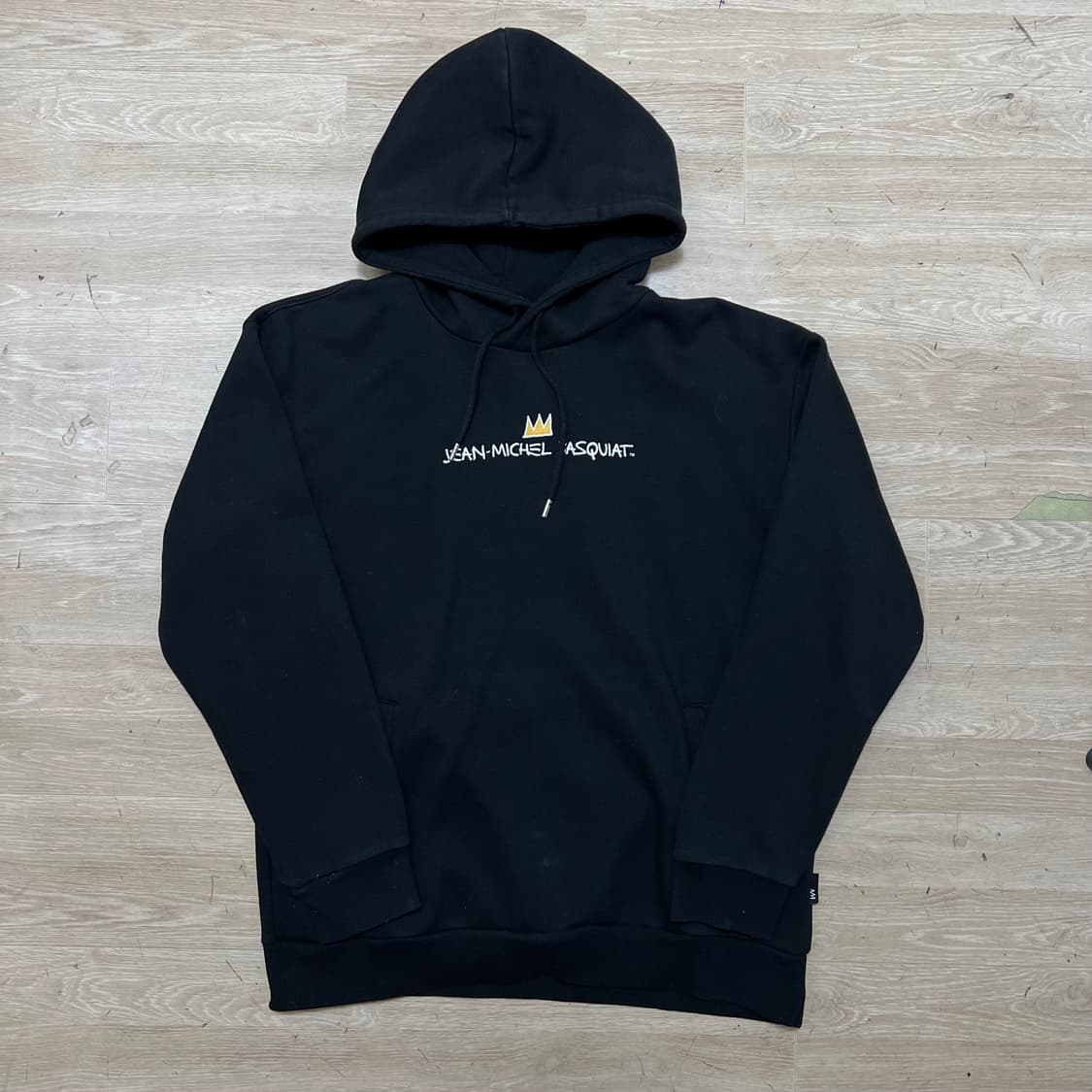 장미쉘 바스키아 클라이드앤 콜라보 빅로고 후드티 [블랙] 2XL/110  상품이미지1