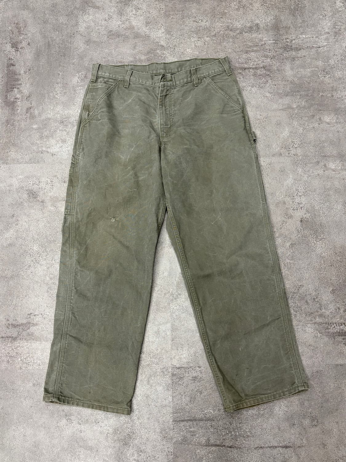 칼하트 모스그린 mos 카펜터 팬츠 상품이미지1