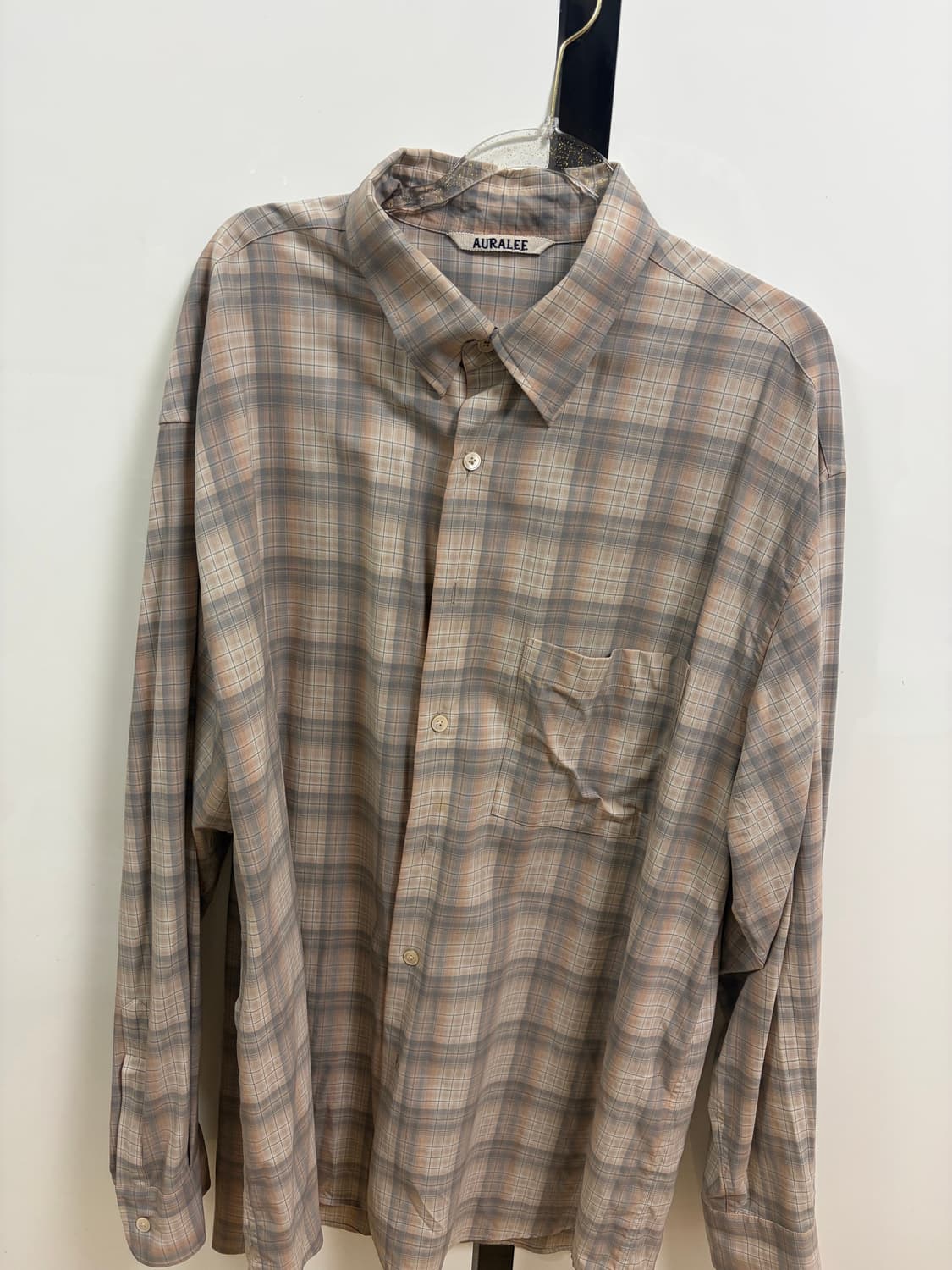 [5]AURALEE 체크 셔츠 22aw 상품이미지3