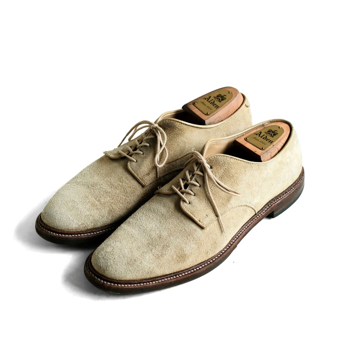 알든 29332 10.5D 언라인드 탄 스웨이드 더비 상품이미지3