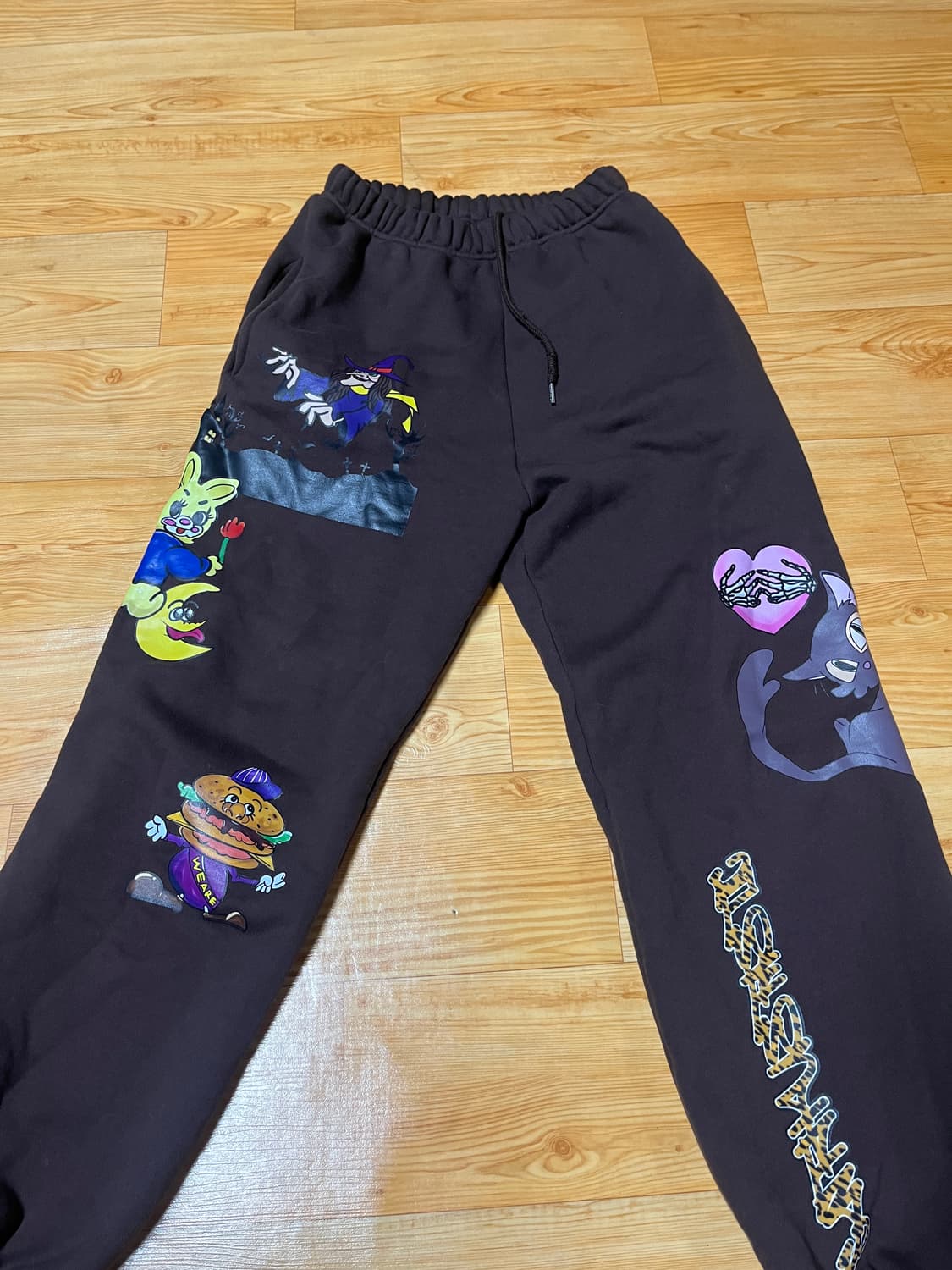 캐릭터 면 조거 바지 상품이미지1