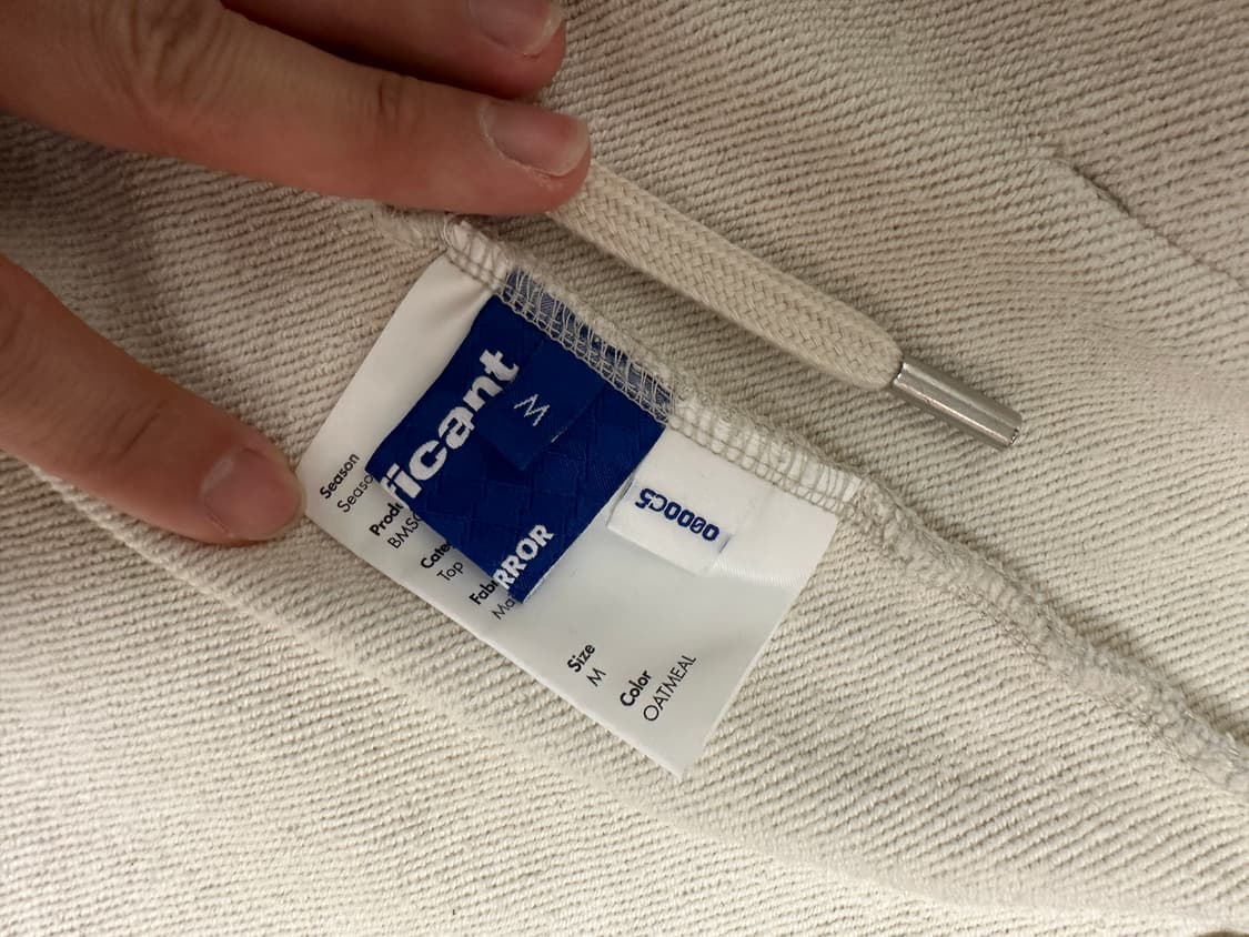 아더에러 시그니피컨트 후드집업 아이보리 m 상품이미지5