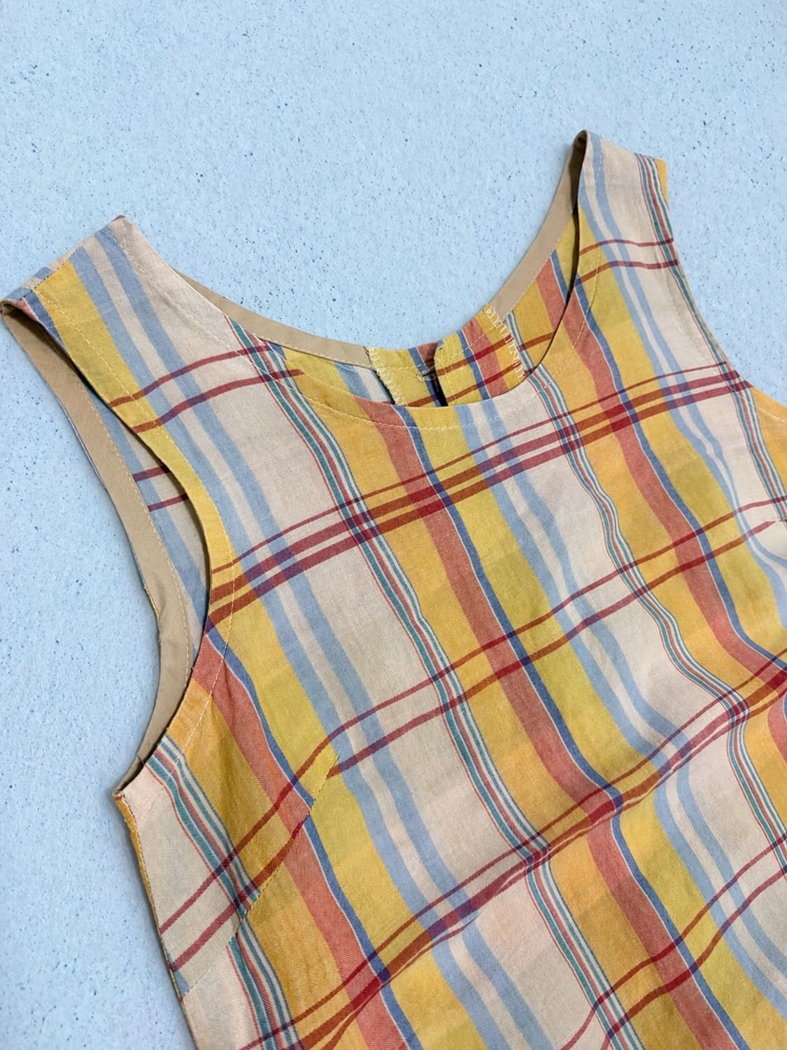 90s Vintage 체크 원피스 상품이미지4