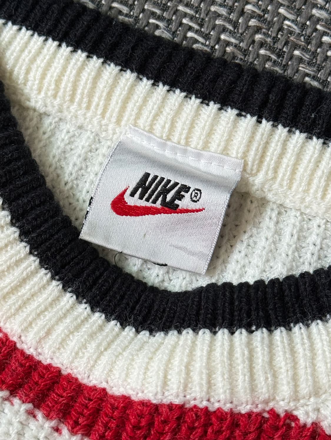 올드 나이키 스펠아웃 아크릴 스웨터 (105) 상품이미지3