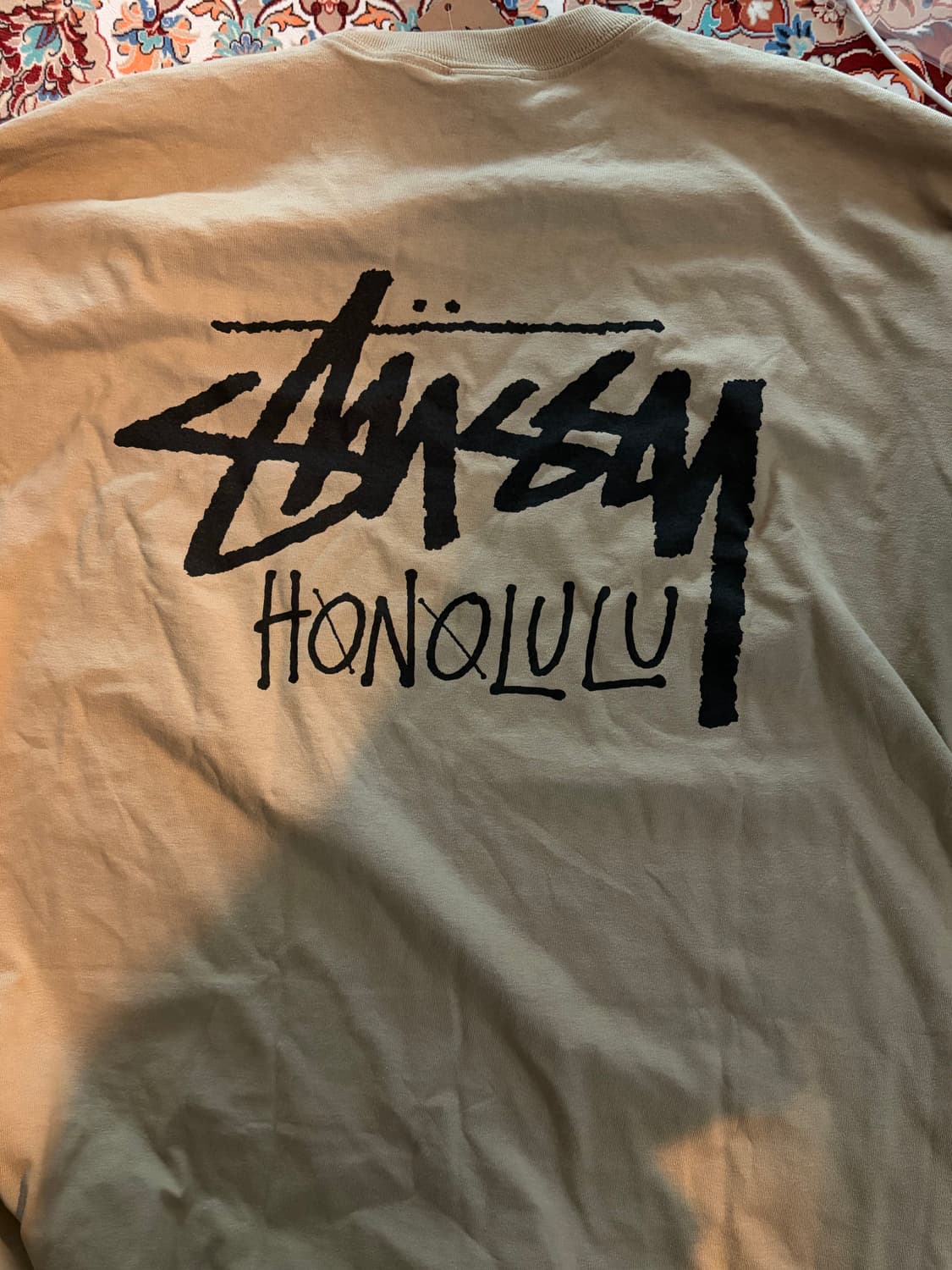 스투시 호놀룰루 반팔 아이보리 XXL 상품이미지1