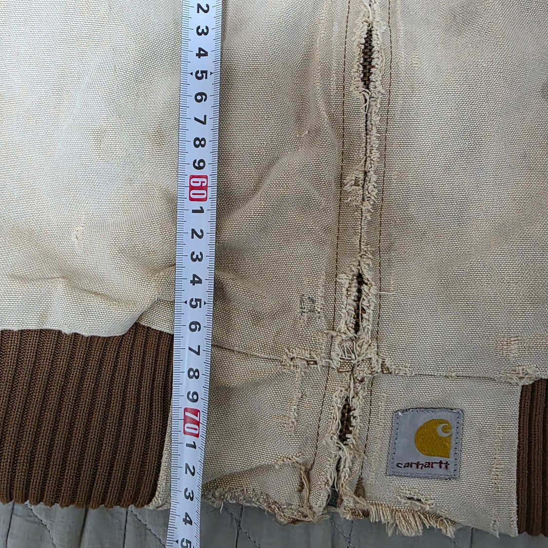 [XXL] 80-90s 빈티지 칼하트 산타페 j13 14트래쉬드 워크자켓 상품이미지10