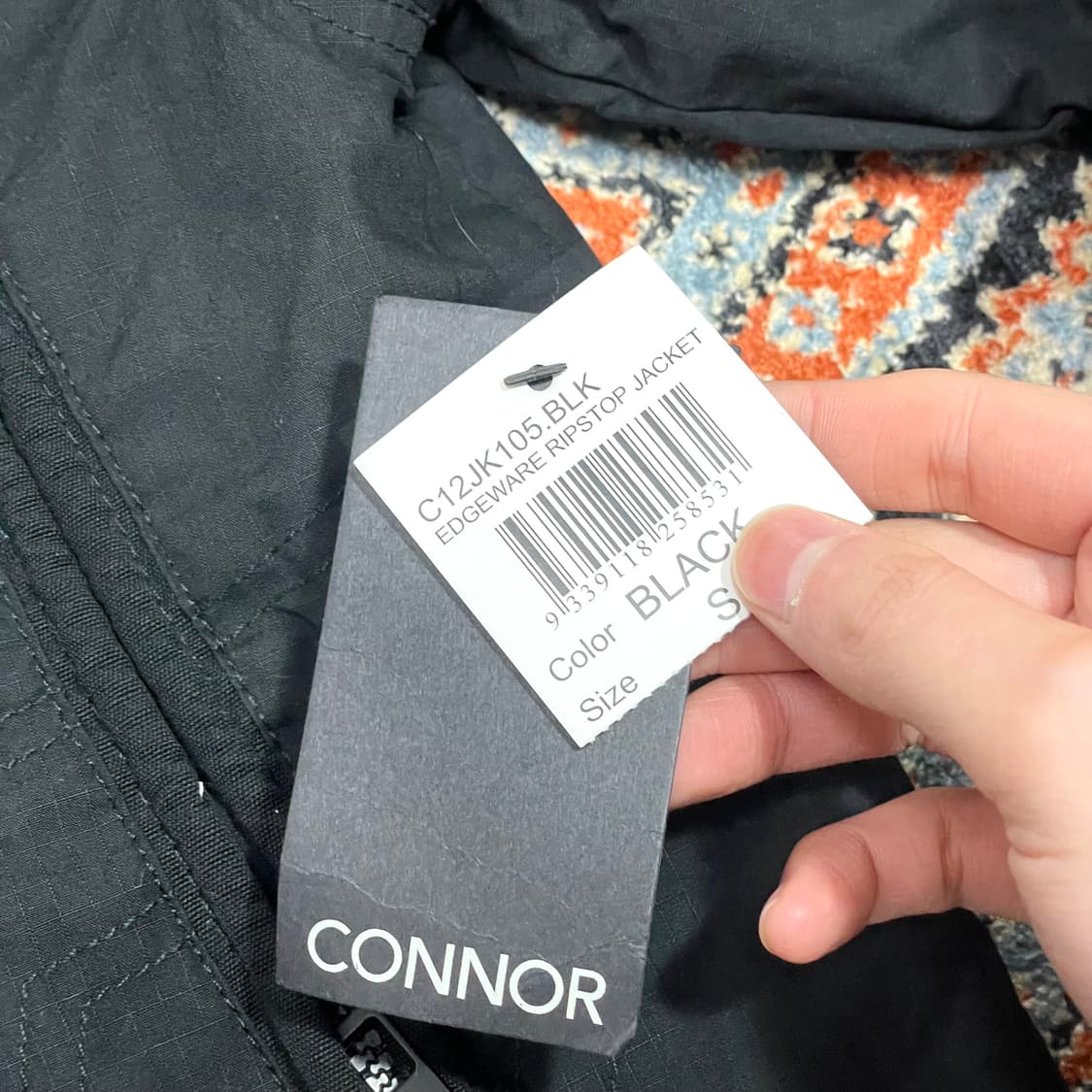 새상품 호주/ 콘너 블랙 밀리터리 야상 자켓 남성S 상품이미지5