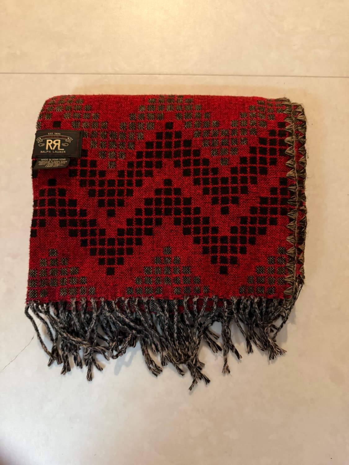 1990년대 RRL 자카드 머플러 상품이미지1