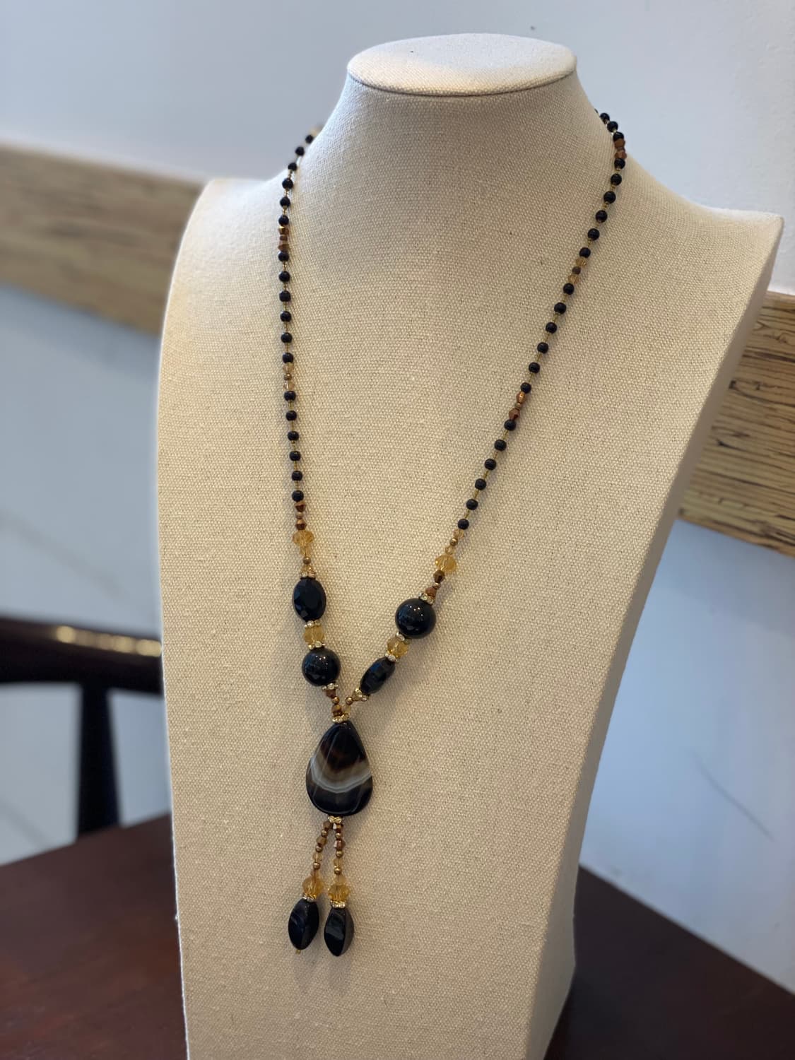 일본 수입 빈티지 아케이드 원석 목걸이 상품이미지7