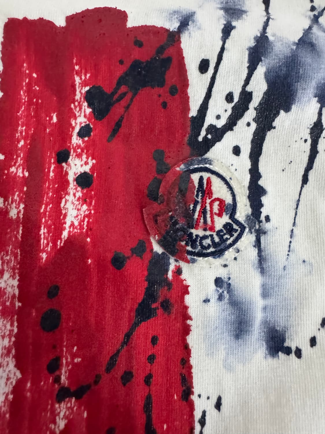 몽클레어 리메이크 커스텀 빈티지 프린팅 반팔 티셔츠 M 50 상품이미지3