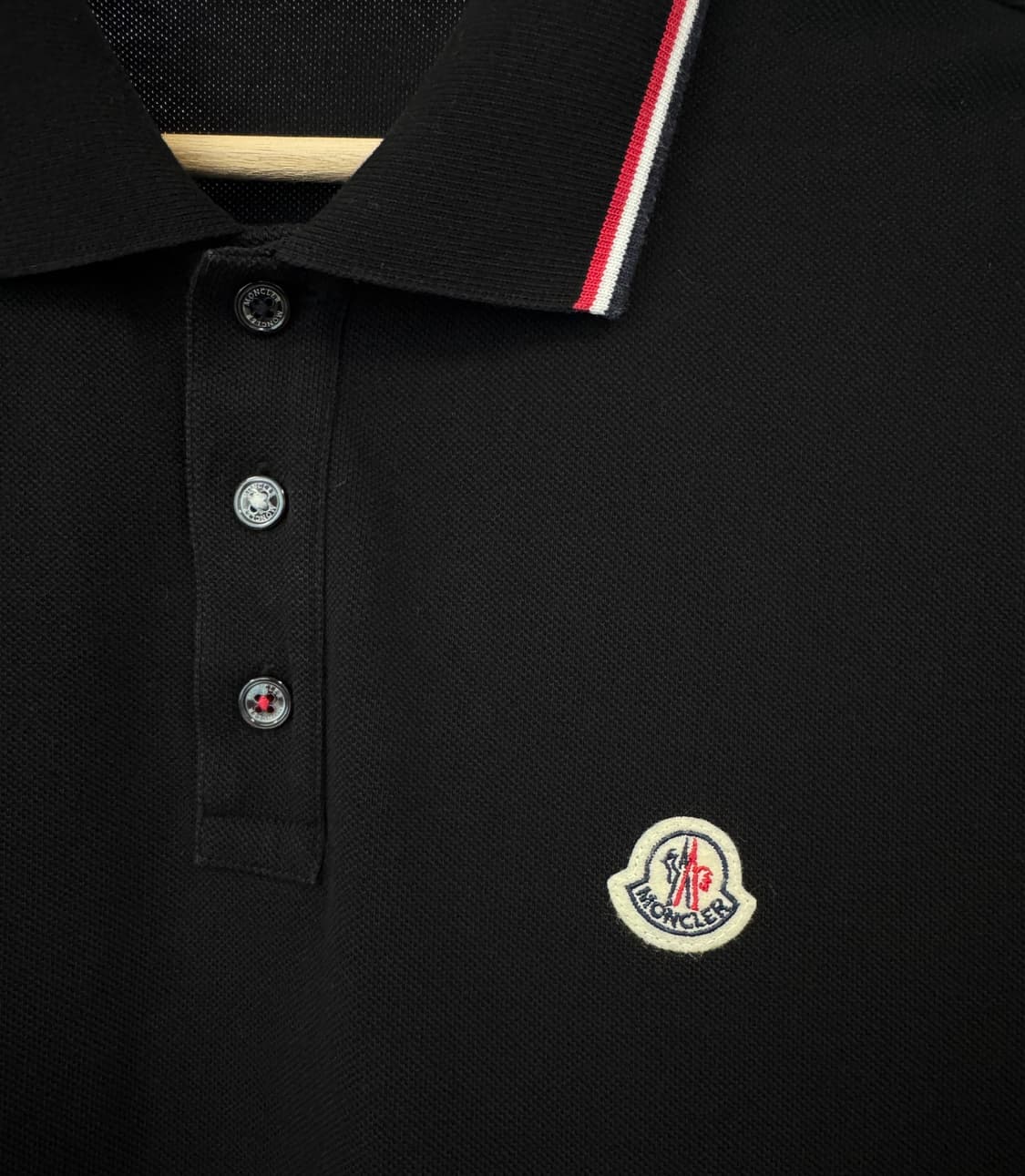 MONCLER 몽클레어 몽클레르 매장판 블랙 피케 반팔티셔츠 M 상품이미지2