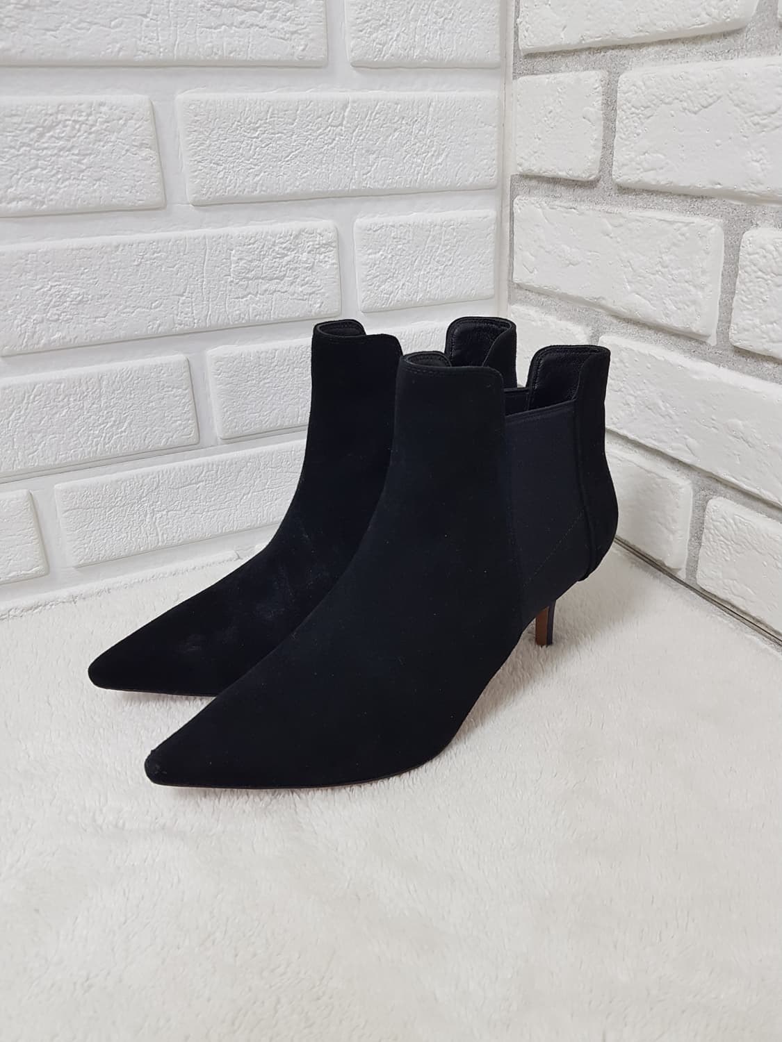 [37/240/정품] 셀린느 스웨이드 앵클부츠 첼시부츠 상품이미지1