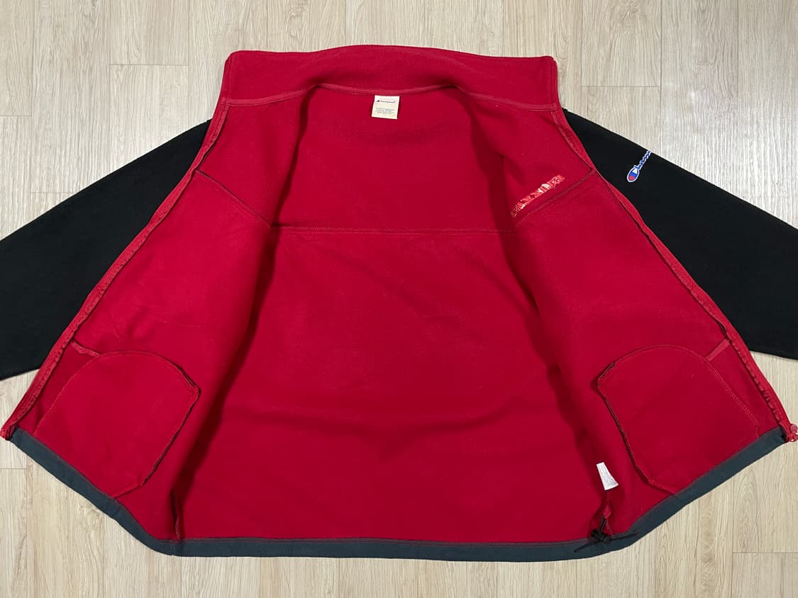 100~105) 90's 챔피온 재팬 레이싱팀 후리스 집업자켓(민트급) 상품이미지5