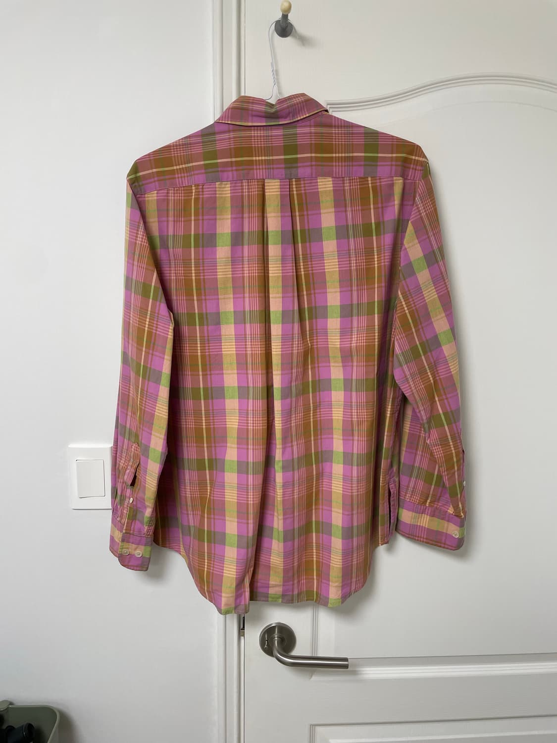 SUNFLOWER Button Down Shirt-Pink Check L 상품이미지5