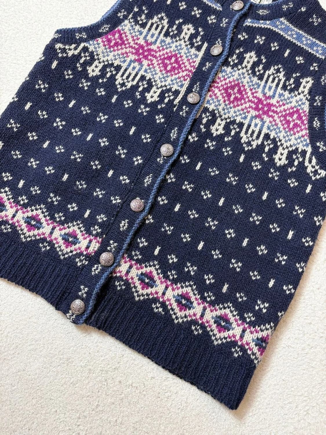 LL Bean 80's 노르딕 패턴 니트 베스트 PN6841 상품이미지5