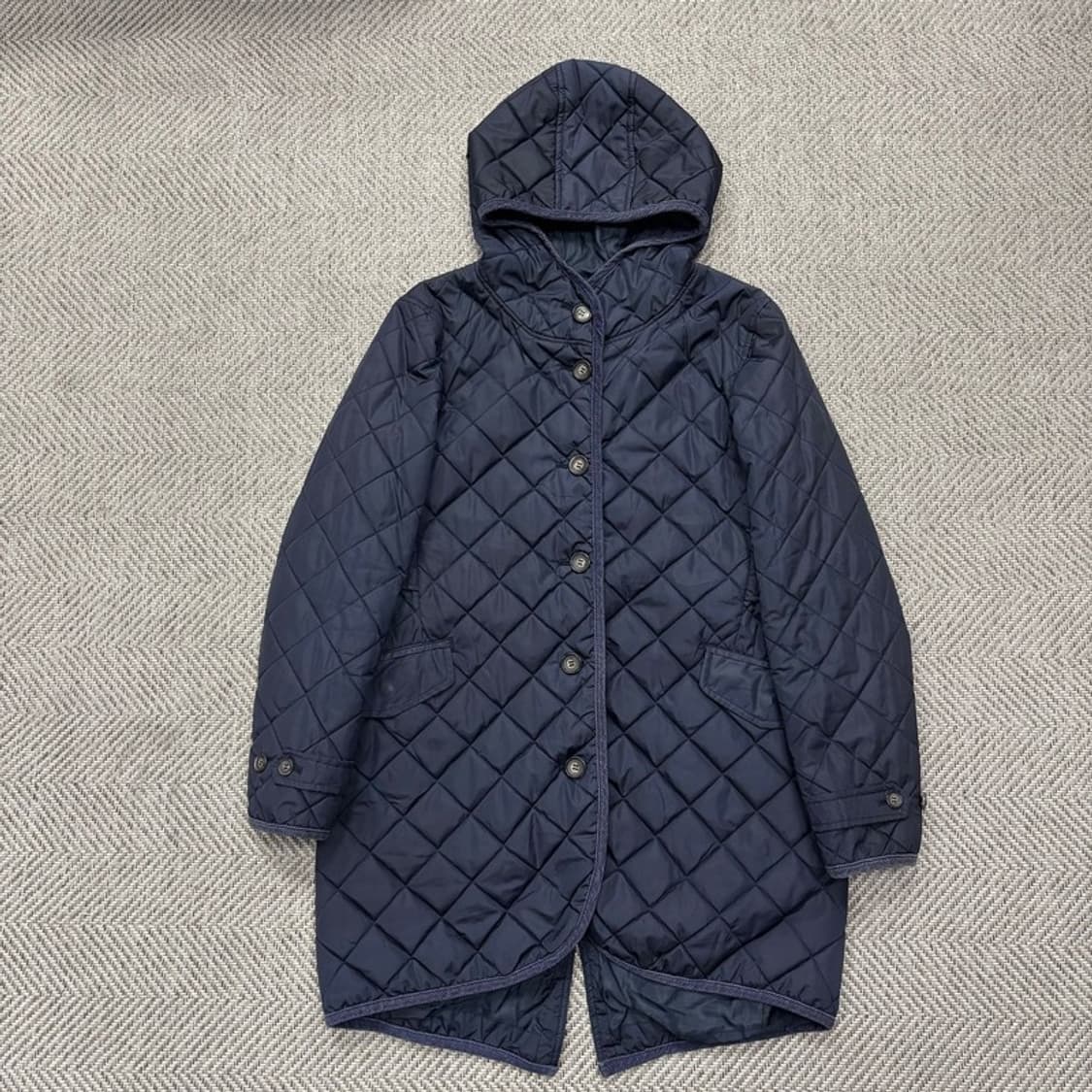 에프터눈 티 퀼팅 후드 코트 v0258 상품이미지1