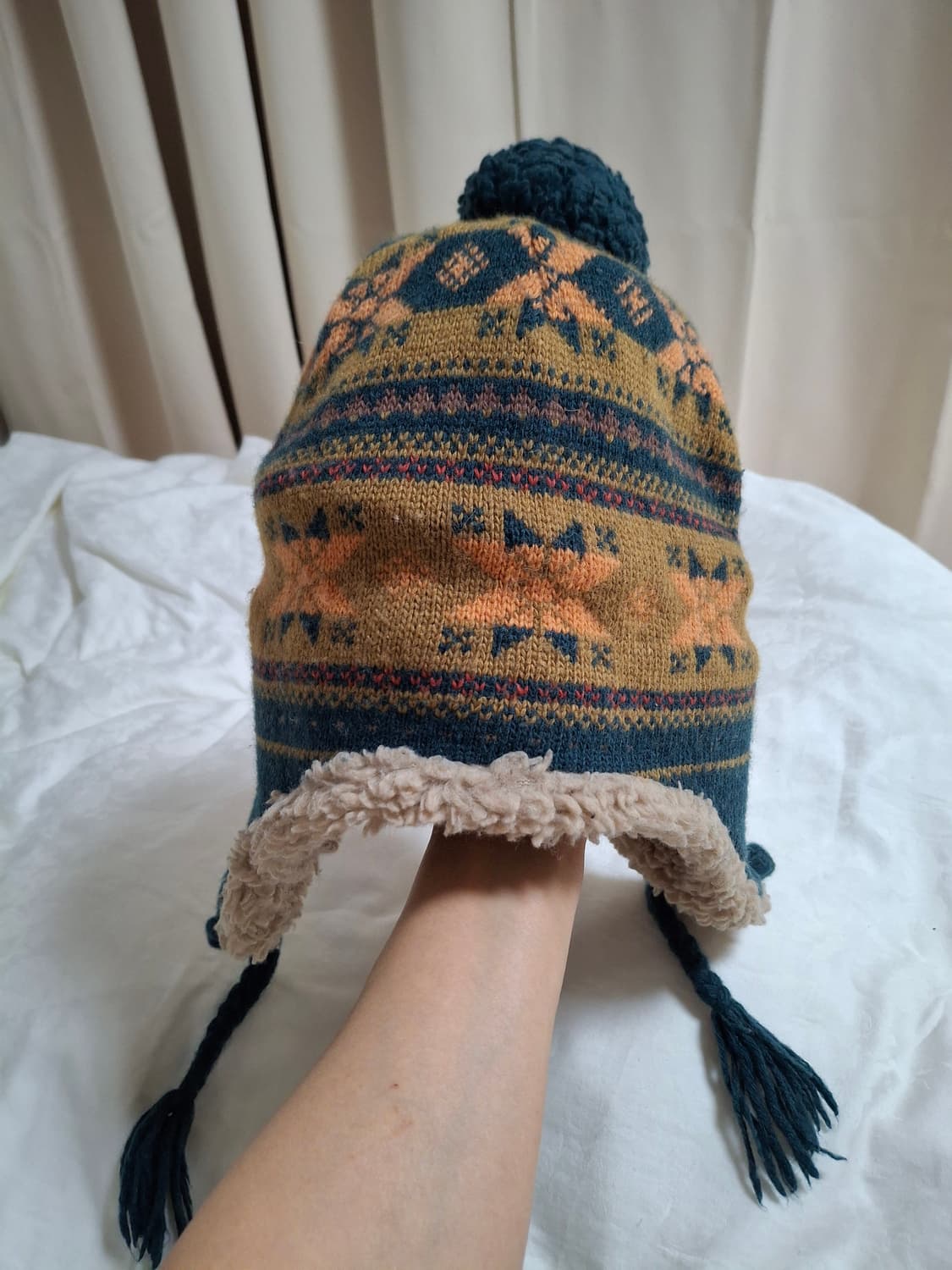 모70 뱅뱅 에스닉 귀도리 귀달이 모자 방울비니 상품이미지8