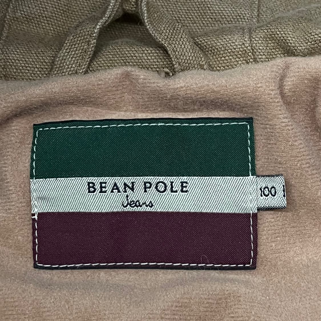 [정품/100] 빈폴 하프집업 후드티 브라운 b17 상품이미지5