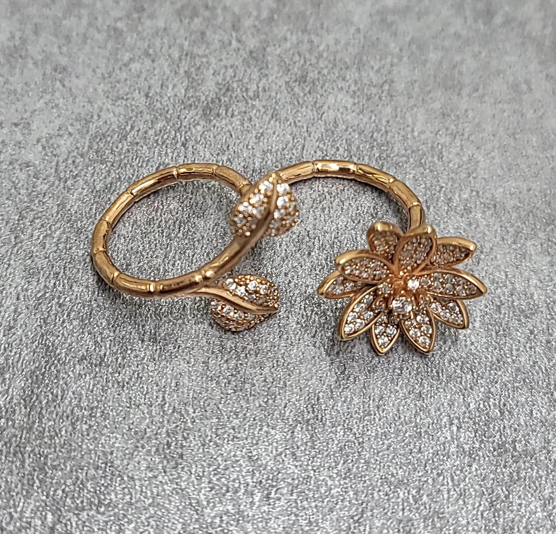 pave flower ring 상품이미지7