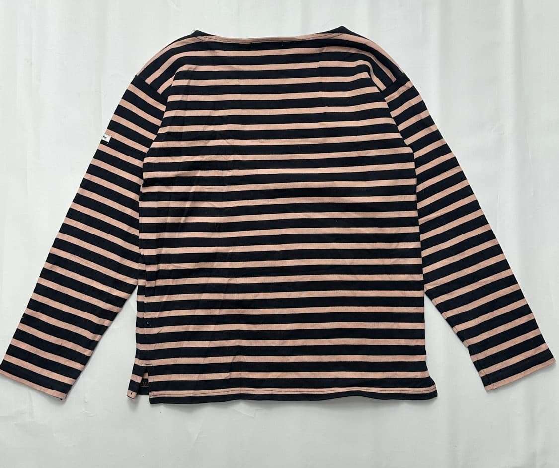 재팬 저널스탠다드 단가라 네이비&핑크 티셔츠 베이직 핀터깔  상품이미지3