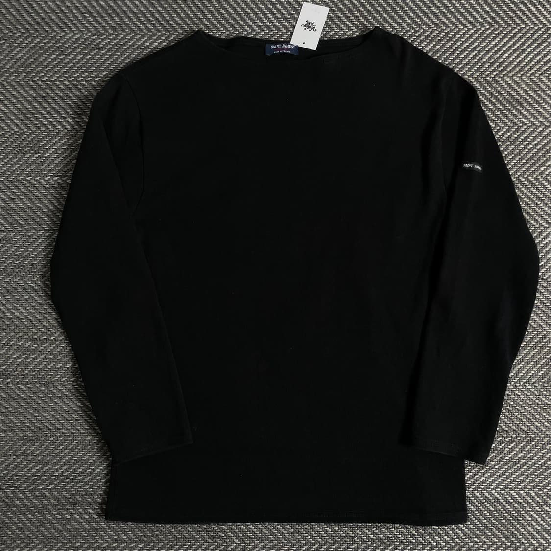 세인트제임스 패치로고 블랙 미니멀 롱슬리브o 3405 상품이미지1