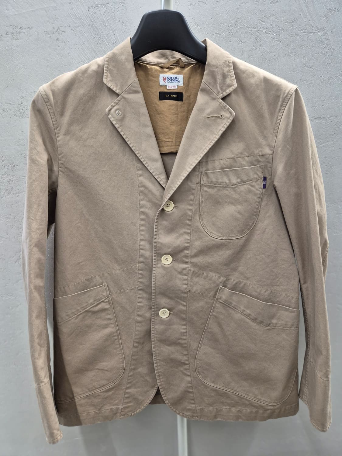 네이머클로딩 베이지 면 자켓 M 상품이미지2