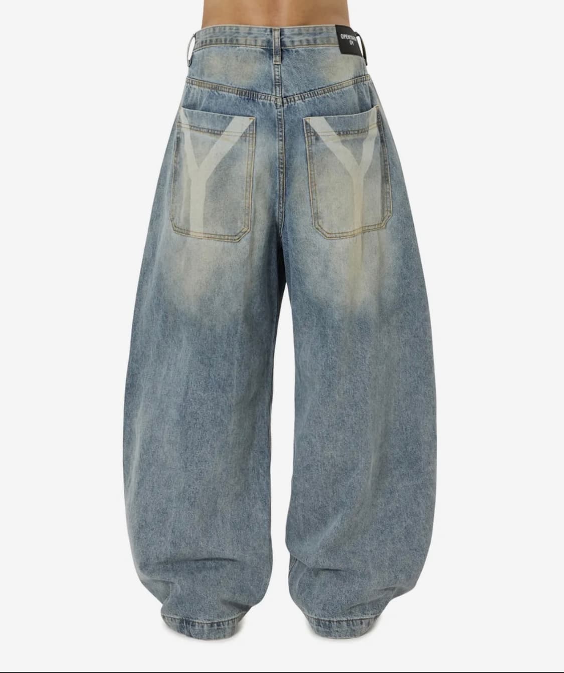 LASER WIDE VOLUME PANTS - BLUE 상품이미지2