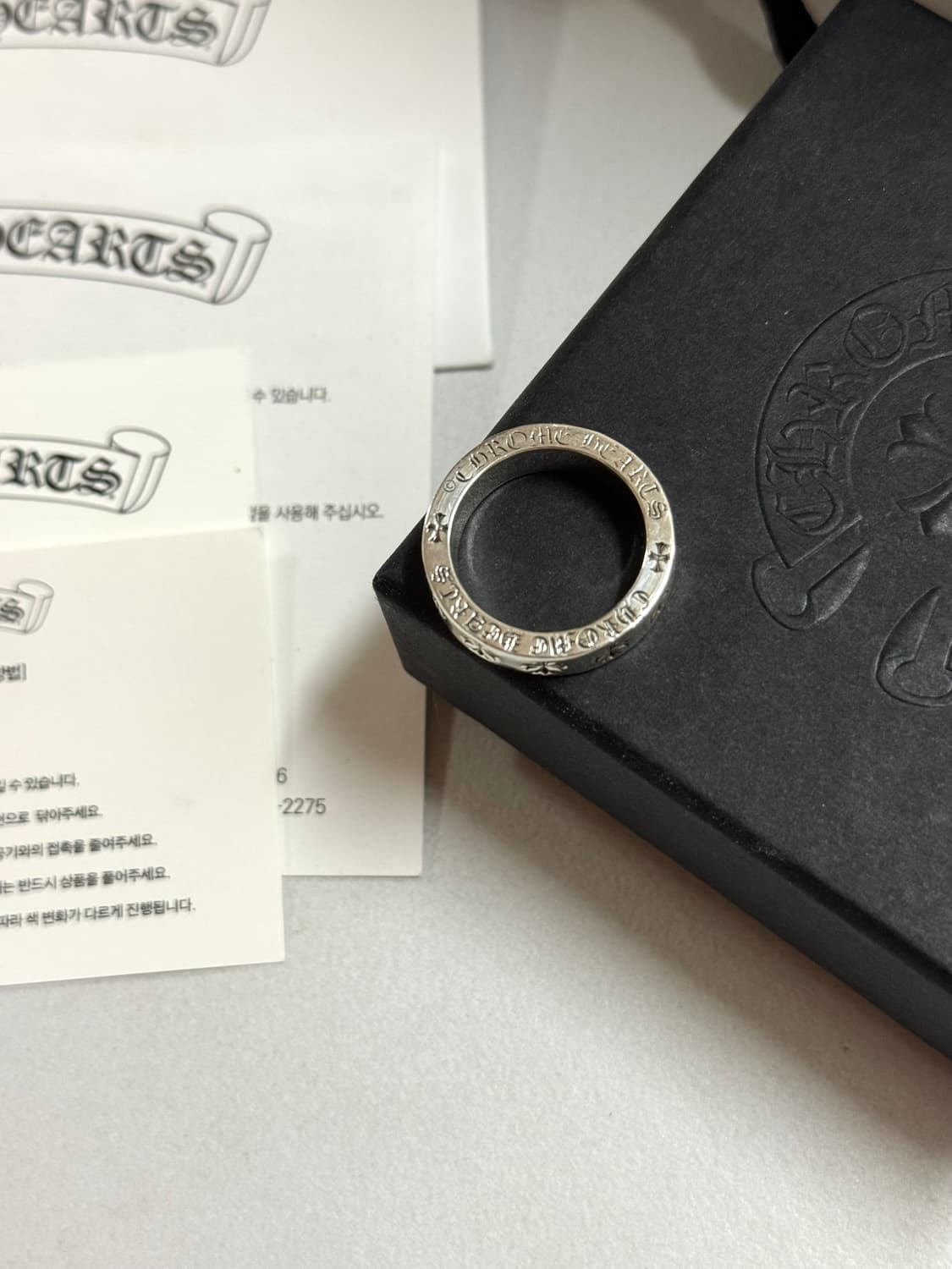 크롬하츠 포에버링 9us 은세척 완료 상품이미지2