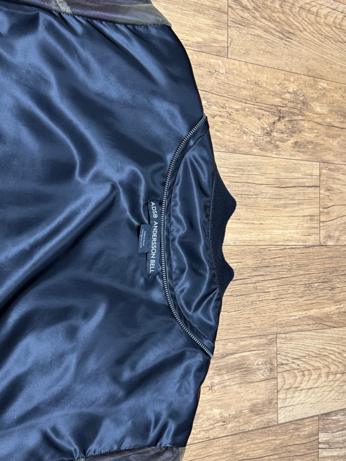 앤더슨벨 메쉬 슬리브 봄버자켓 블랙 L사이즈 상품이미지9