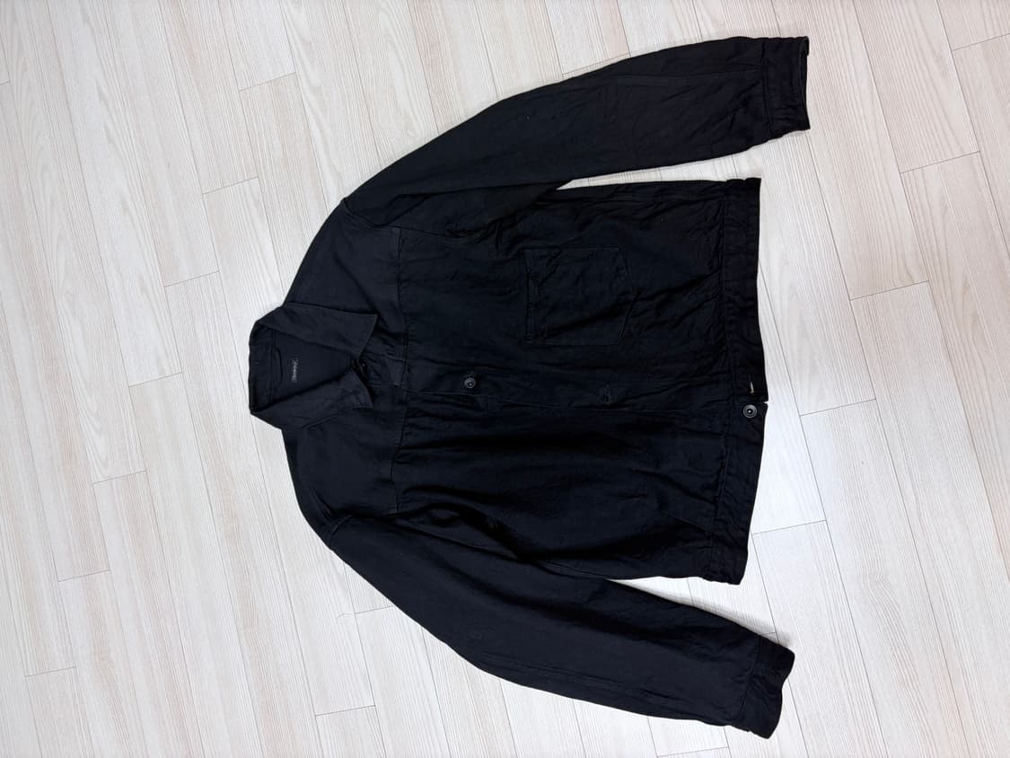 코모리 데님 자켓 4사이즈 블랙 상품이미지1