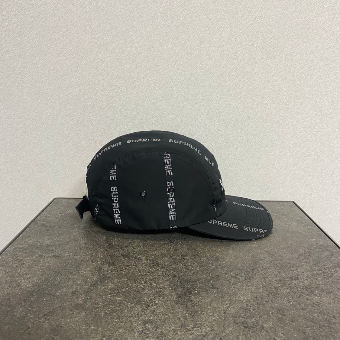 (OS) 슈프림 박스로고 캠프캡 모자 리플렉티브 로고 블랙 상품이미지2