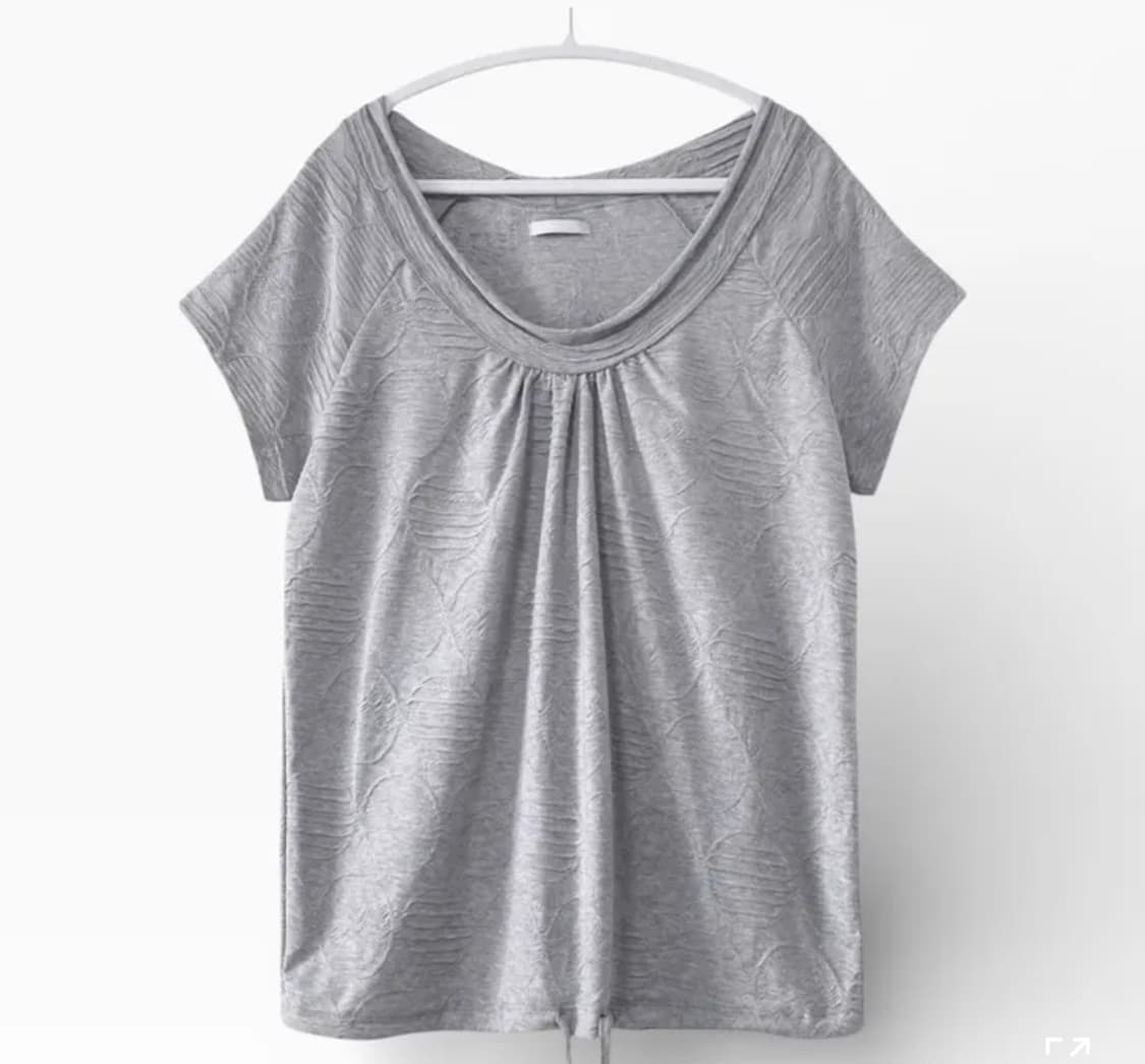 내츄럴 도트 루즈 탑 그레이 상품이미지1