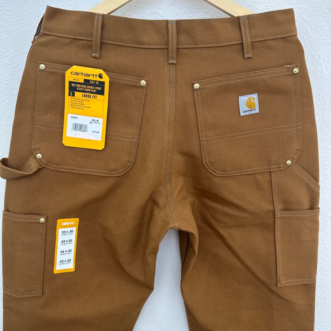 [미국산]2025년식 칼하트 B01-M BRN 더블니 워크 팬츠 상품이미지5
