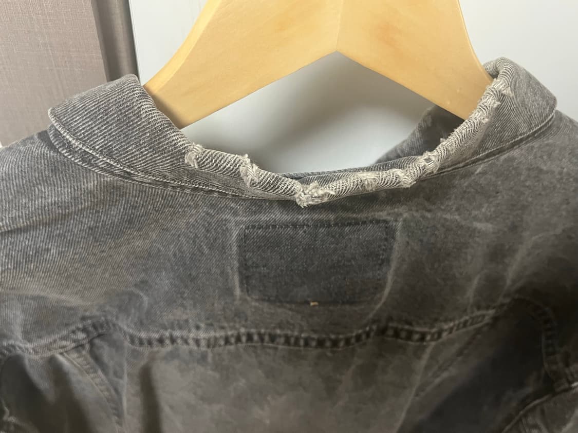 90s Levi's Black Denim Trucker Jacket(L) 상품이미지6