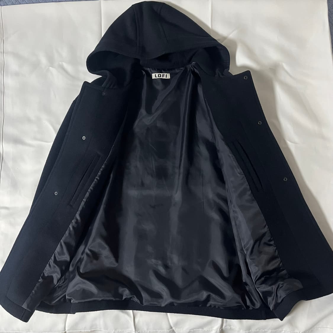 LOFI 로파이 하프 더플코트 네이비 L 상품이미지5