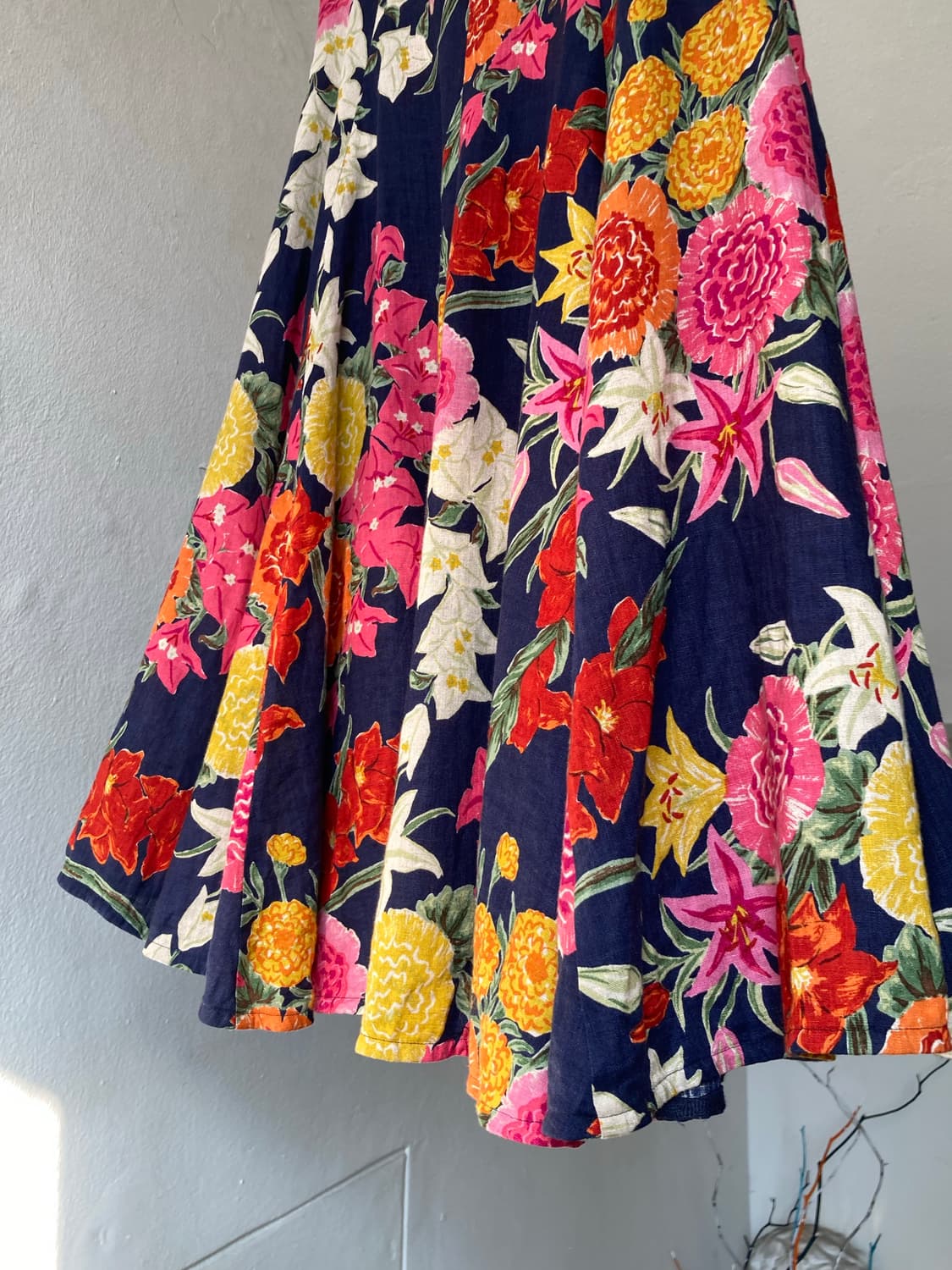 A라인 플레어 플라워 스커트 상품이미지4