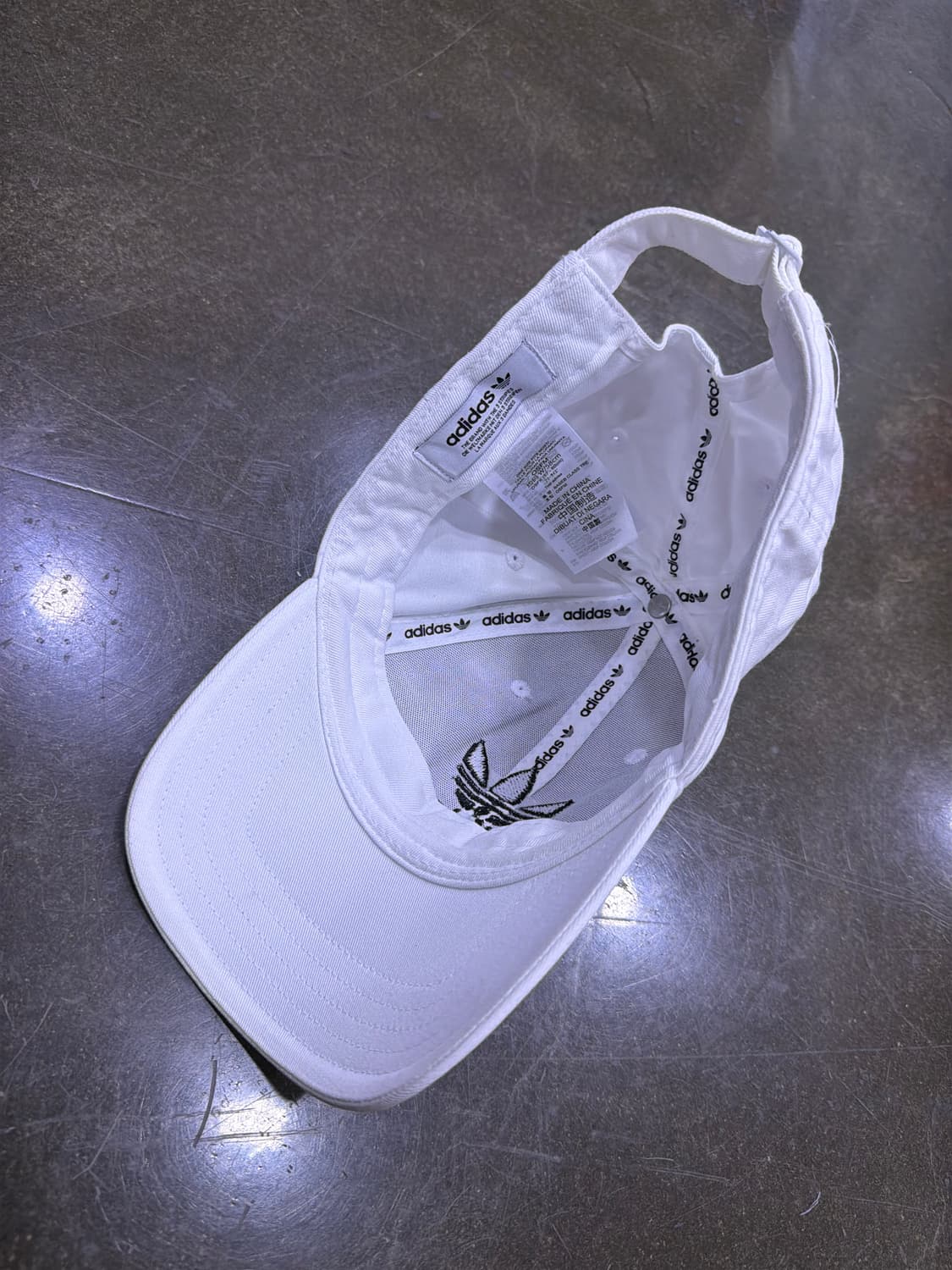 아디다스 오리지널 트레포일 자수 볼캡 화이트 상품이미지4