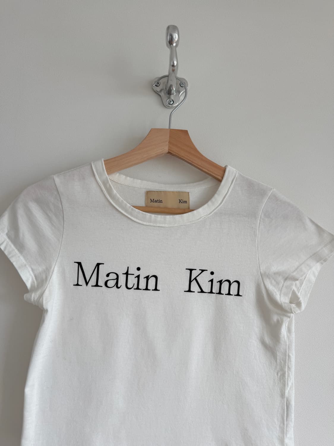 마땡킴(Matin Kim) 크롭 반팔 티셔츠 상품이미지2