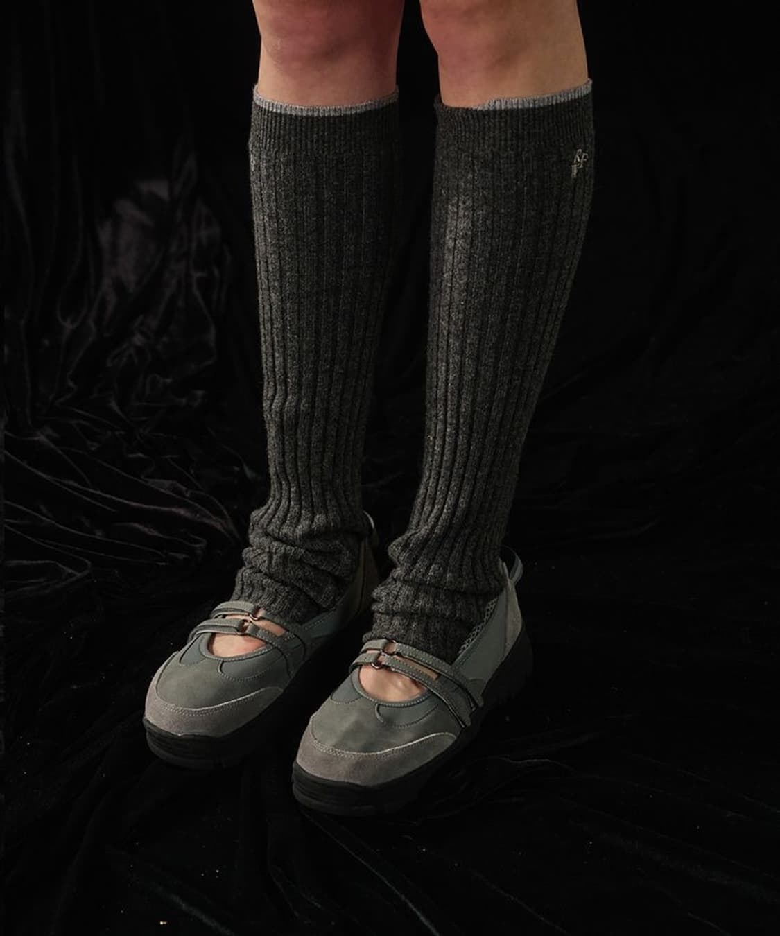 (240~245mm) 락피쉬 2스트랩 메리제인 그레이색상 상품이미지4