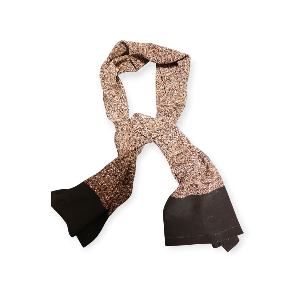 브라운 실크 스카프  상품이미지1
