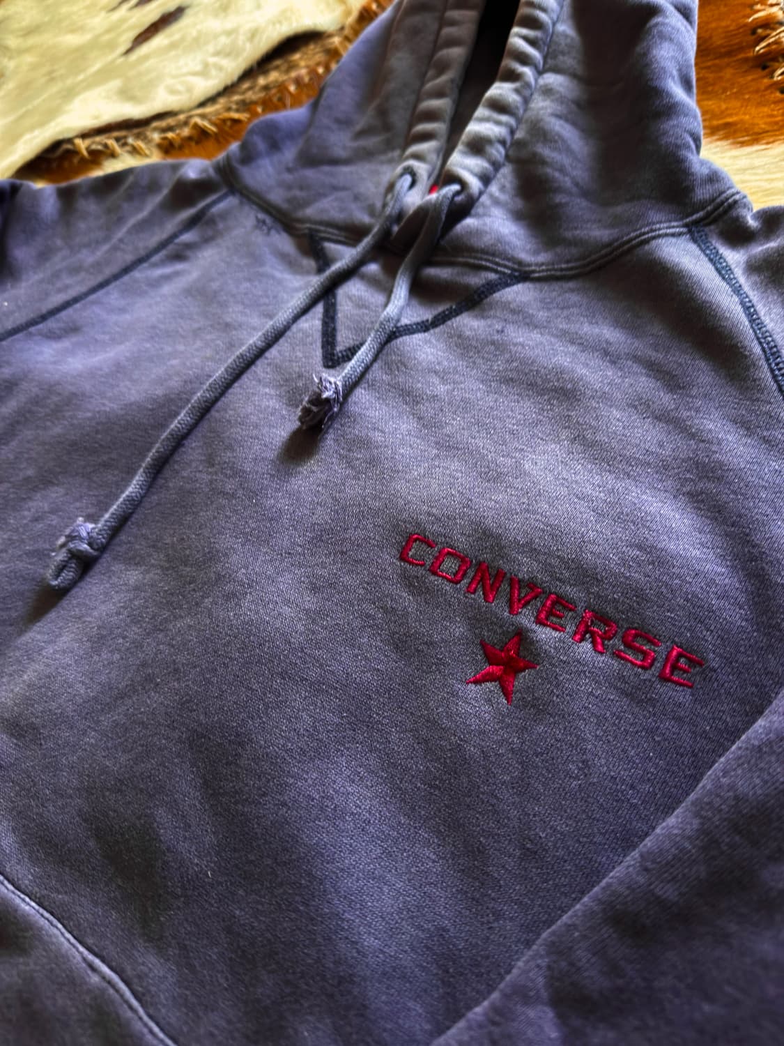 90s Converse All star Sunfaded Hoodie 상품이미지4