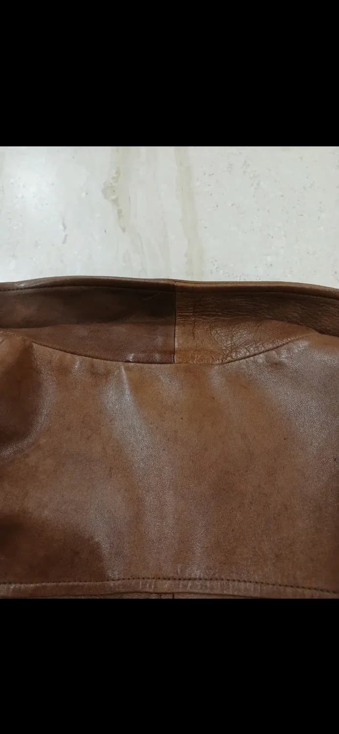 TRUSSARDI A-2 LEATHER BOMBER JACKET 상품이미지6