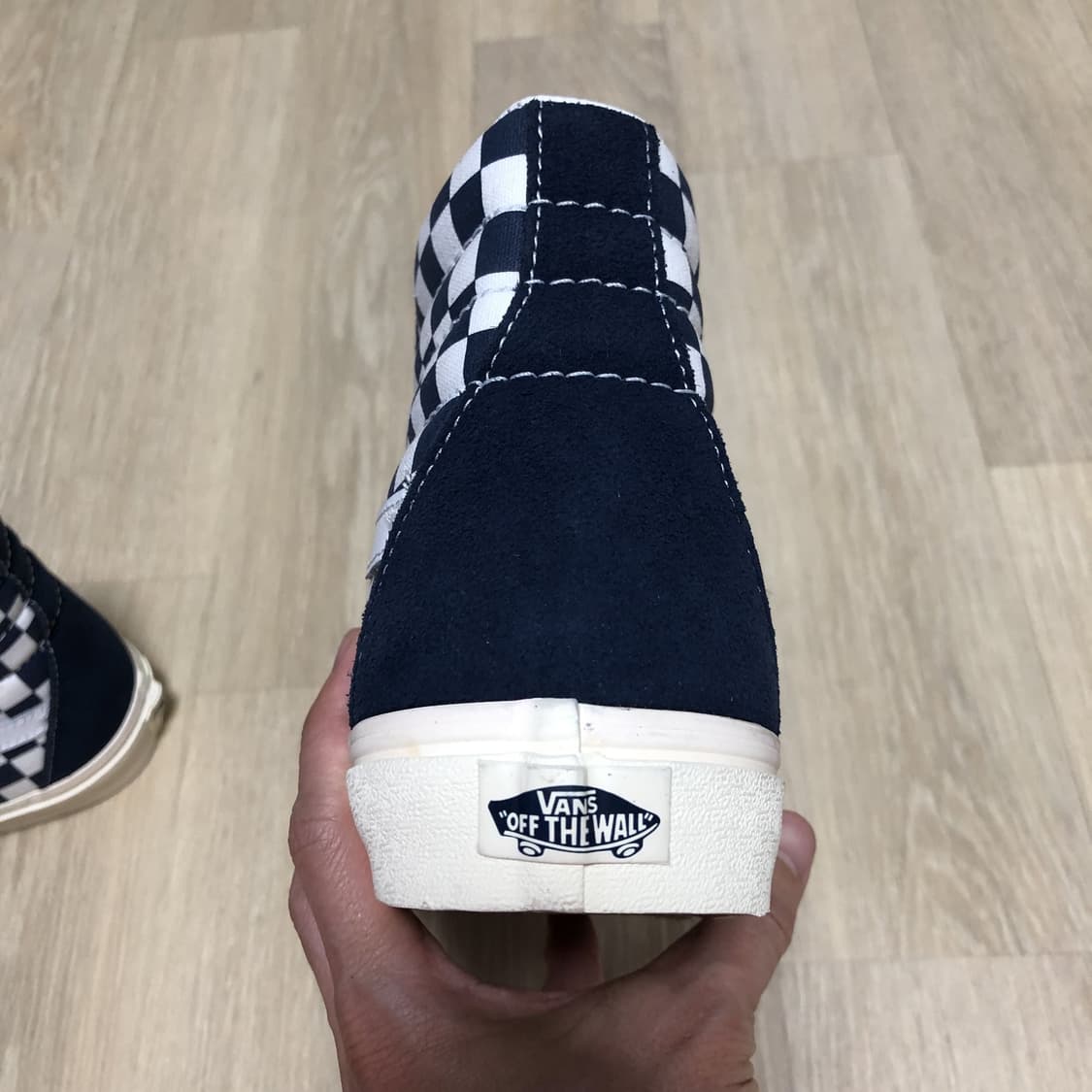 (265) 새상품 반스 VANS 스케이트 하이 드레스 블루 체커보드 상품이미지9