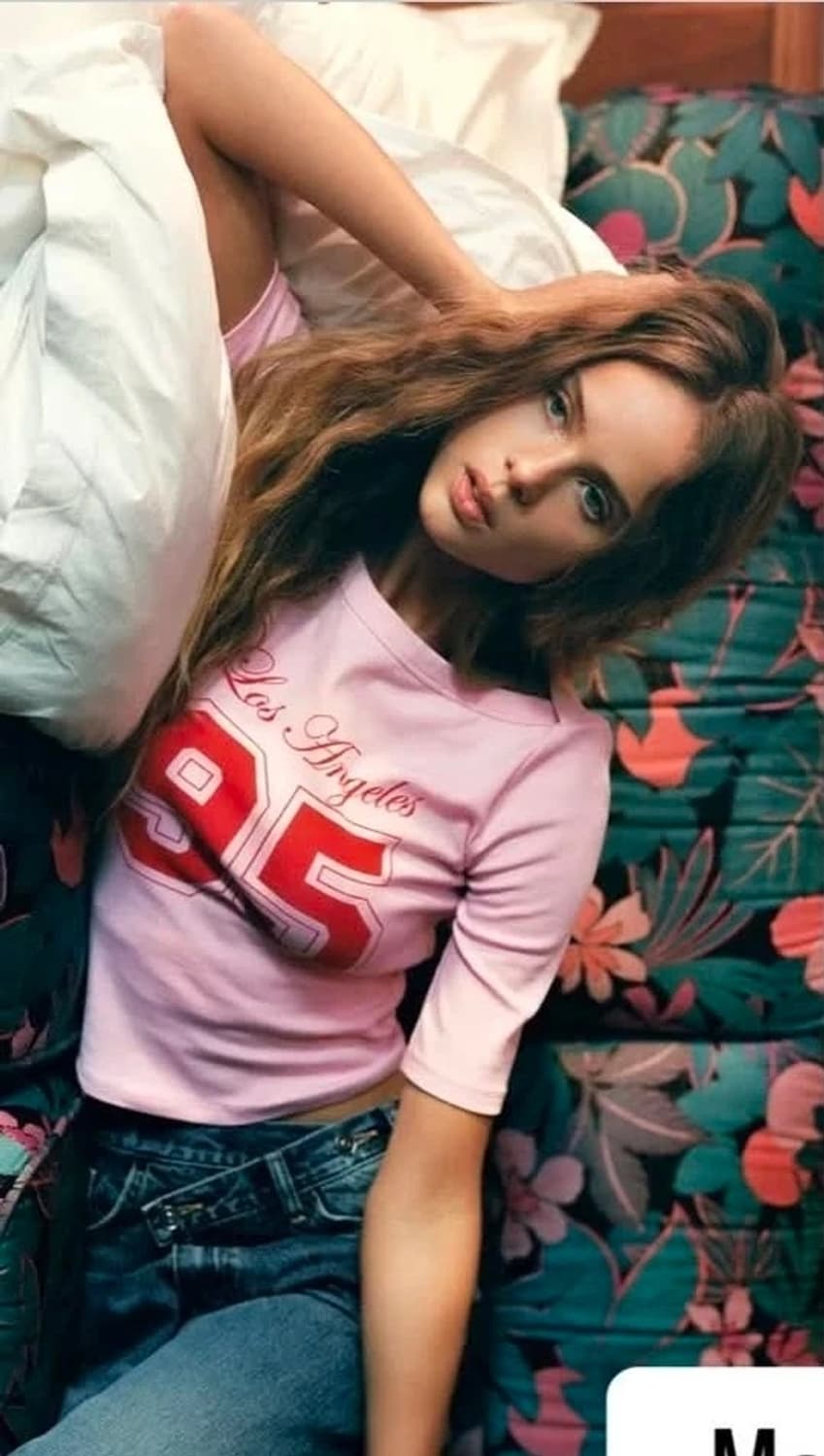 새상품) 여S 자라 바시티 반팔 티셔츠 상품이미지1